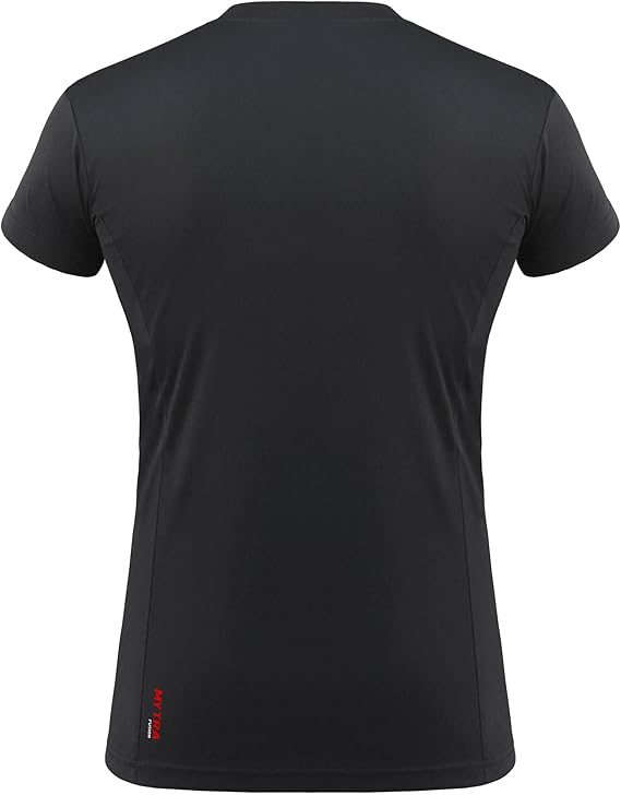 Mytra Fusion Gym T-Shirt - Lightweight & Breathable Black Workout Shirt