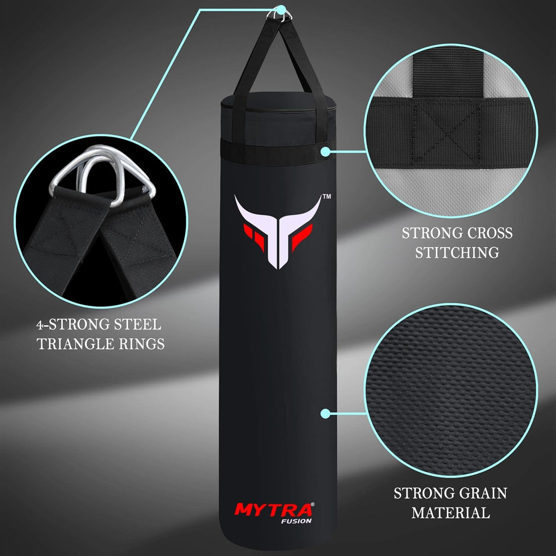 Mytra Fusion Boxing Punch Bag - Unfilled Punch Bag 4FT & 5FT