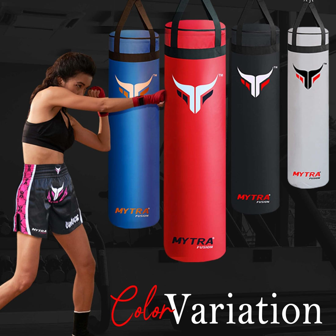 Mytra Fusion Boxing Punch Bag - Unfilled Punch Bag 4FT & 5FT