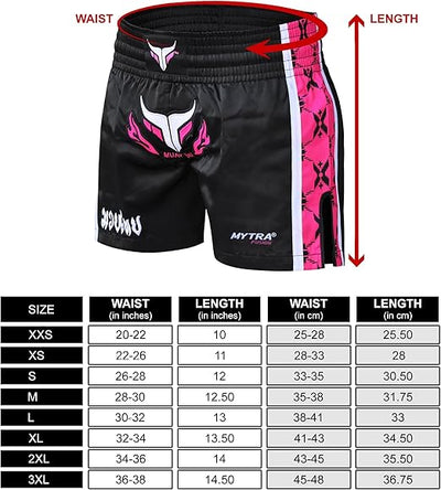 Women Kick Boxing Shorts - Ladies Martial Training Shorts