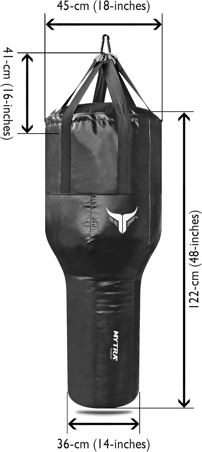 Mytra Fusion Upper Cut Punching Bag - 4ft Heavy Bag (Unfilled)