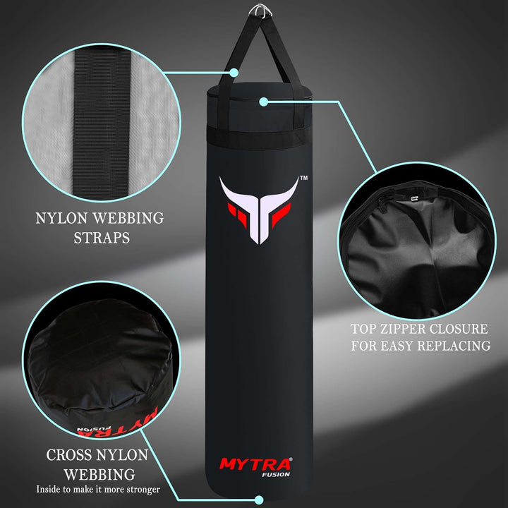 Mytra Fusion Boxing Punch Bag - Unfilled Punch Bag 4FT & 5FT