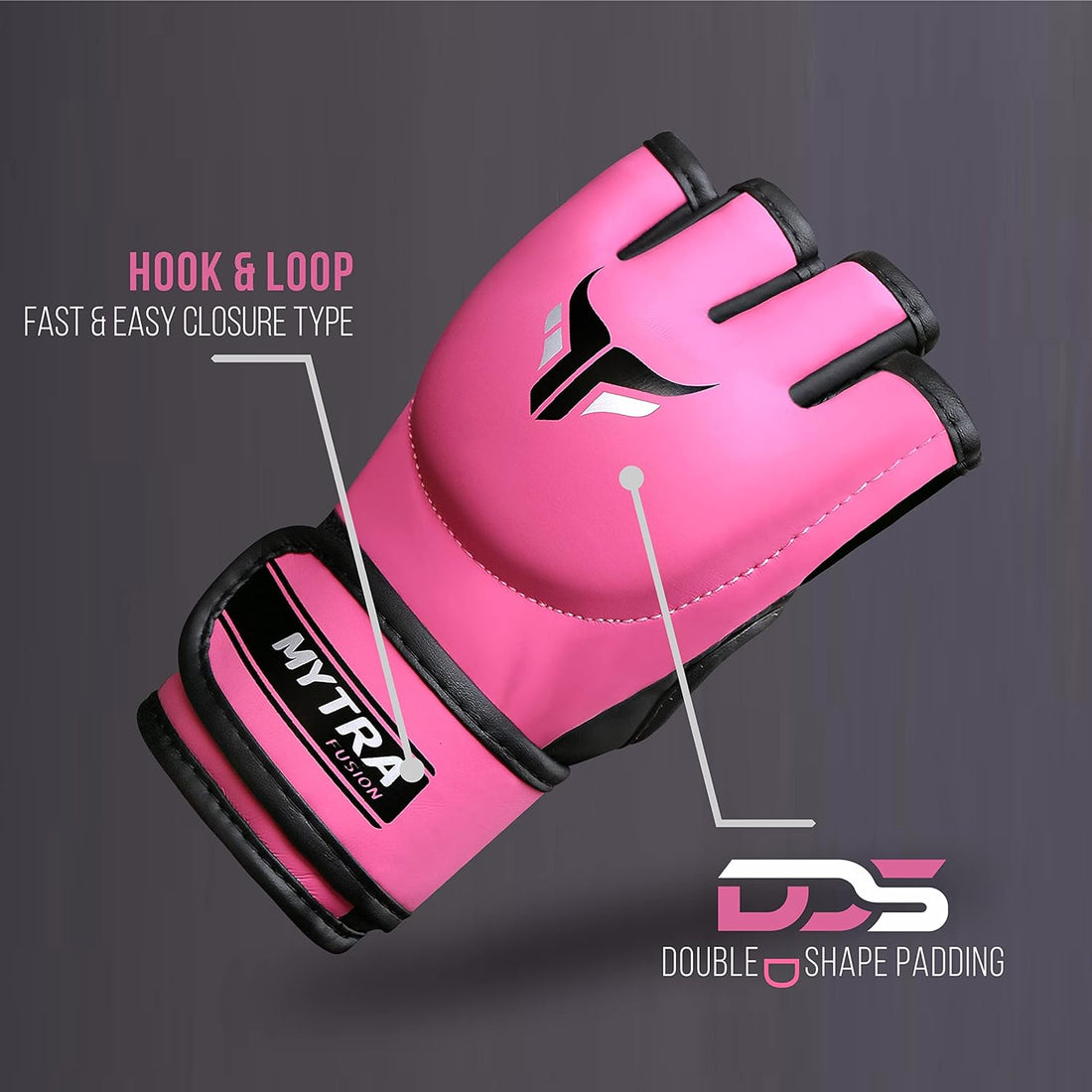 Mytra Fusion Pro T-10 MMA Gloves 4-OZ  Women Hybrid MMA Training Gloves