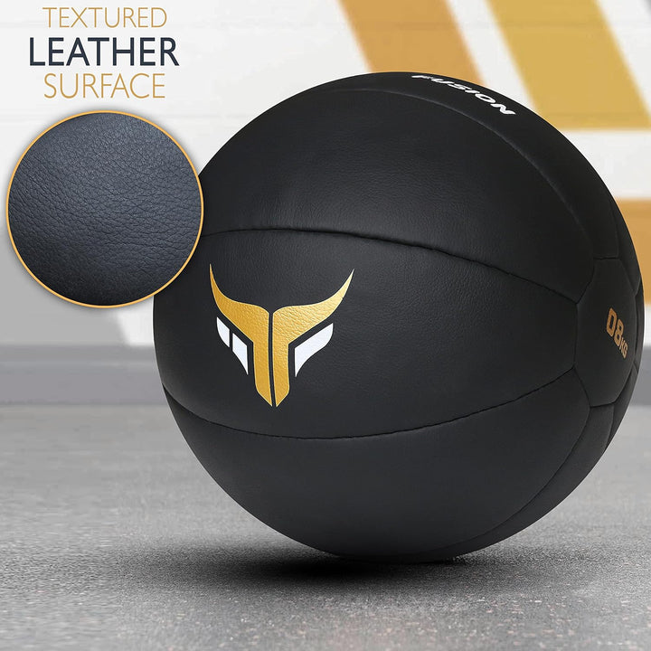 Mytra Fusion Medicine Ball - Real Leather Slam Ball Multiple Weights