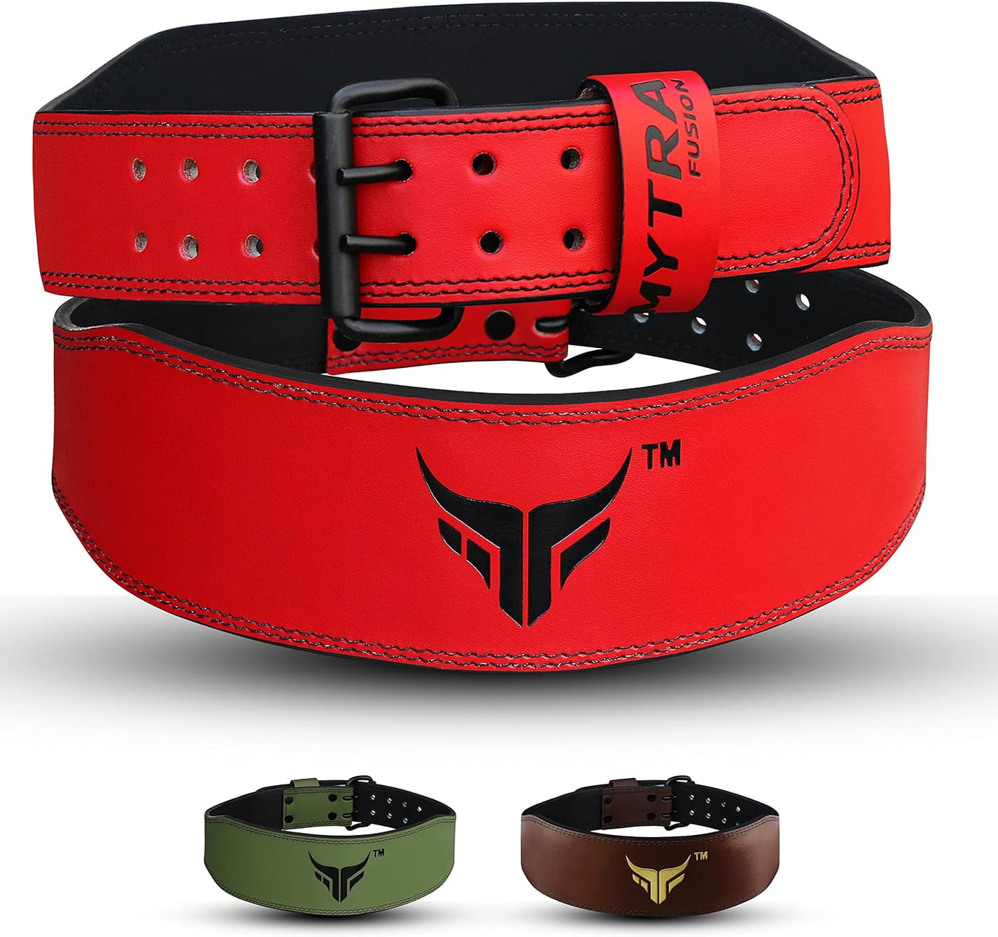 Weightlifting Belt leather L-8 , 4 inch Belt for Back Support, Powerlifting & Fitness