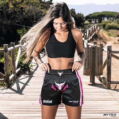 Women Kick Boxing Shorts - Ladies Martial Training Shorts