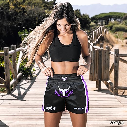 Women Kick Boxing Shorts - Ladies Martial Training Shorts