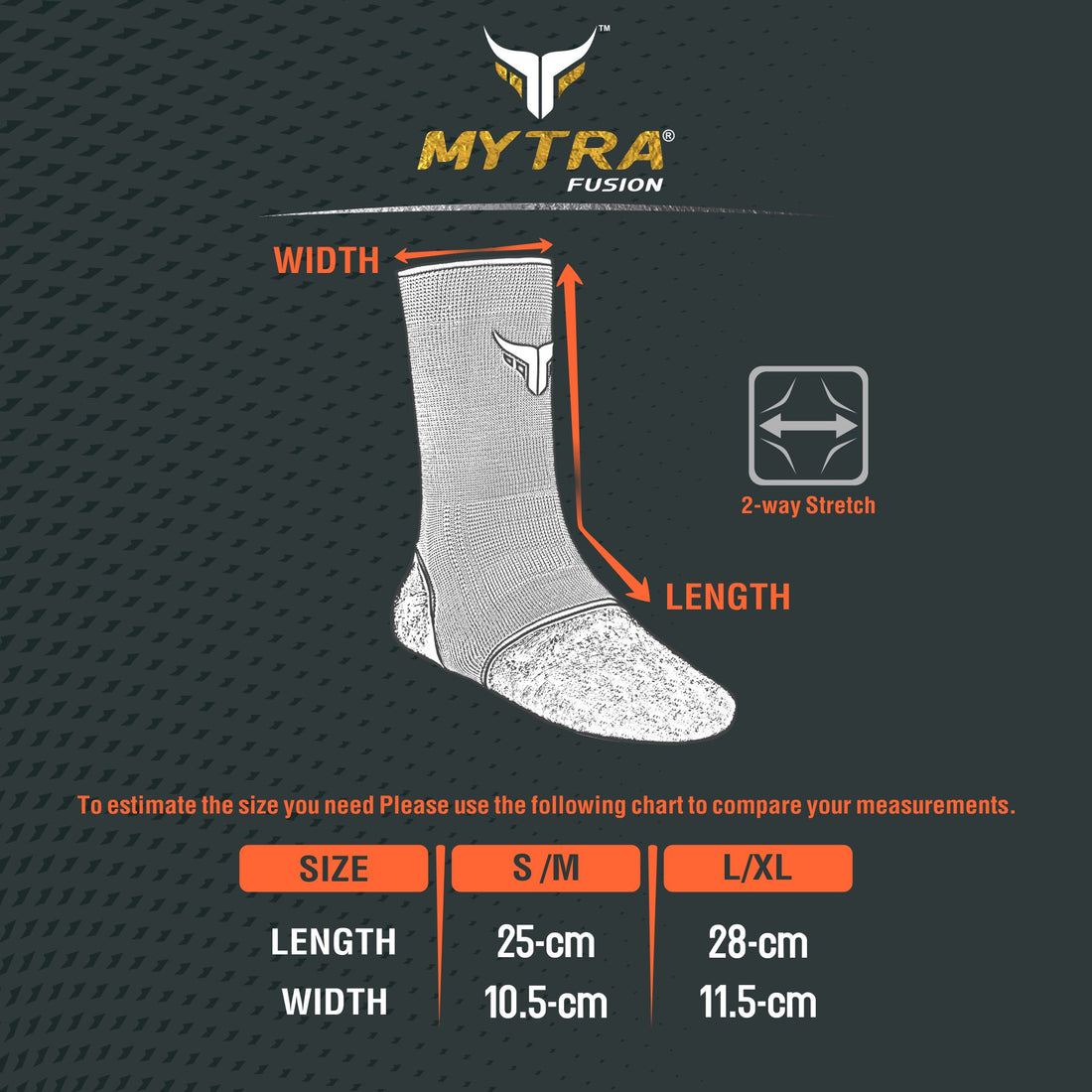 Mytra Muay Thai Ankle Support - Elasticated Braces for Kickboxing & Pain Relief