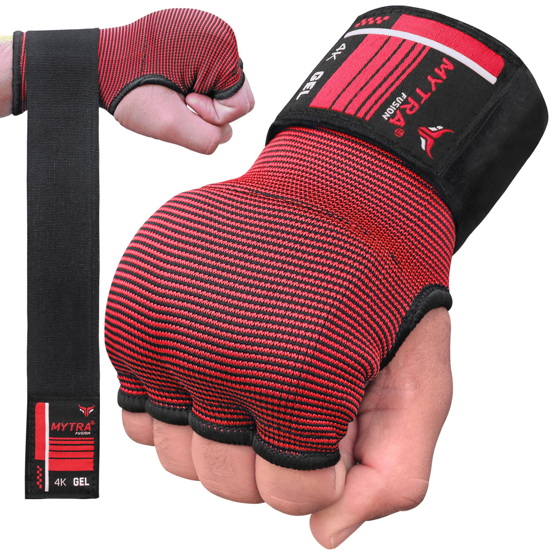 Mytra Boxing Inner Gloves 4K - Gel Padded With Long Wrist Strap