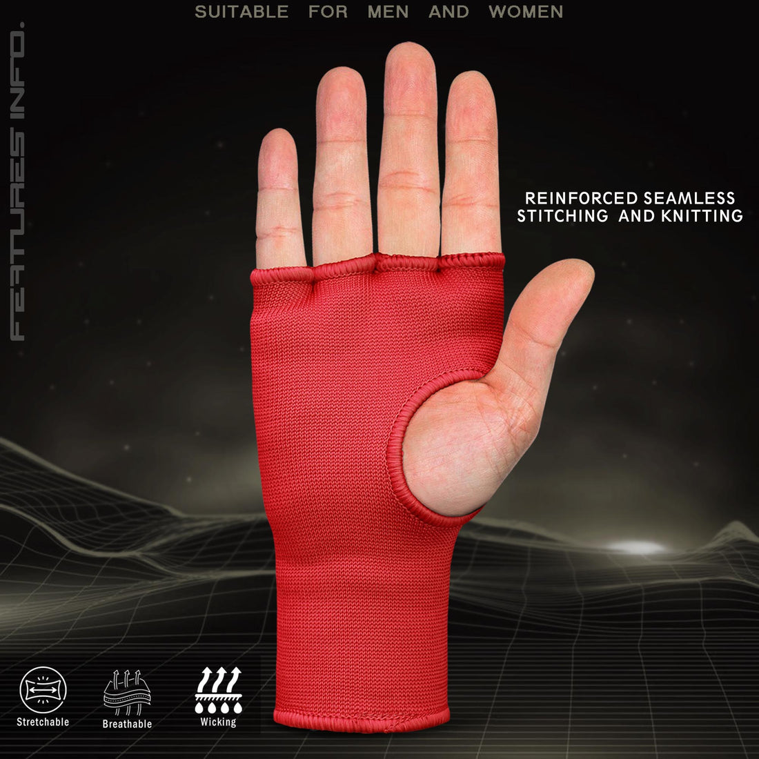 Boxing Inner Gloves - Gel Padded Without Wrist Strap