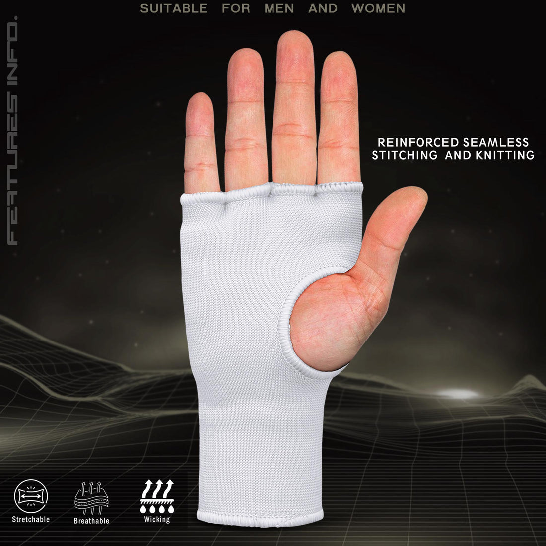 Mytra Boxing Inner Gloves - Gel Padded Without Wrist Strap