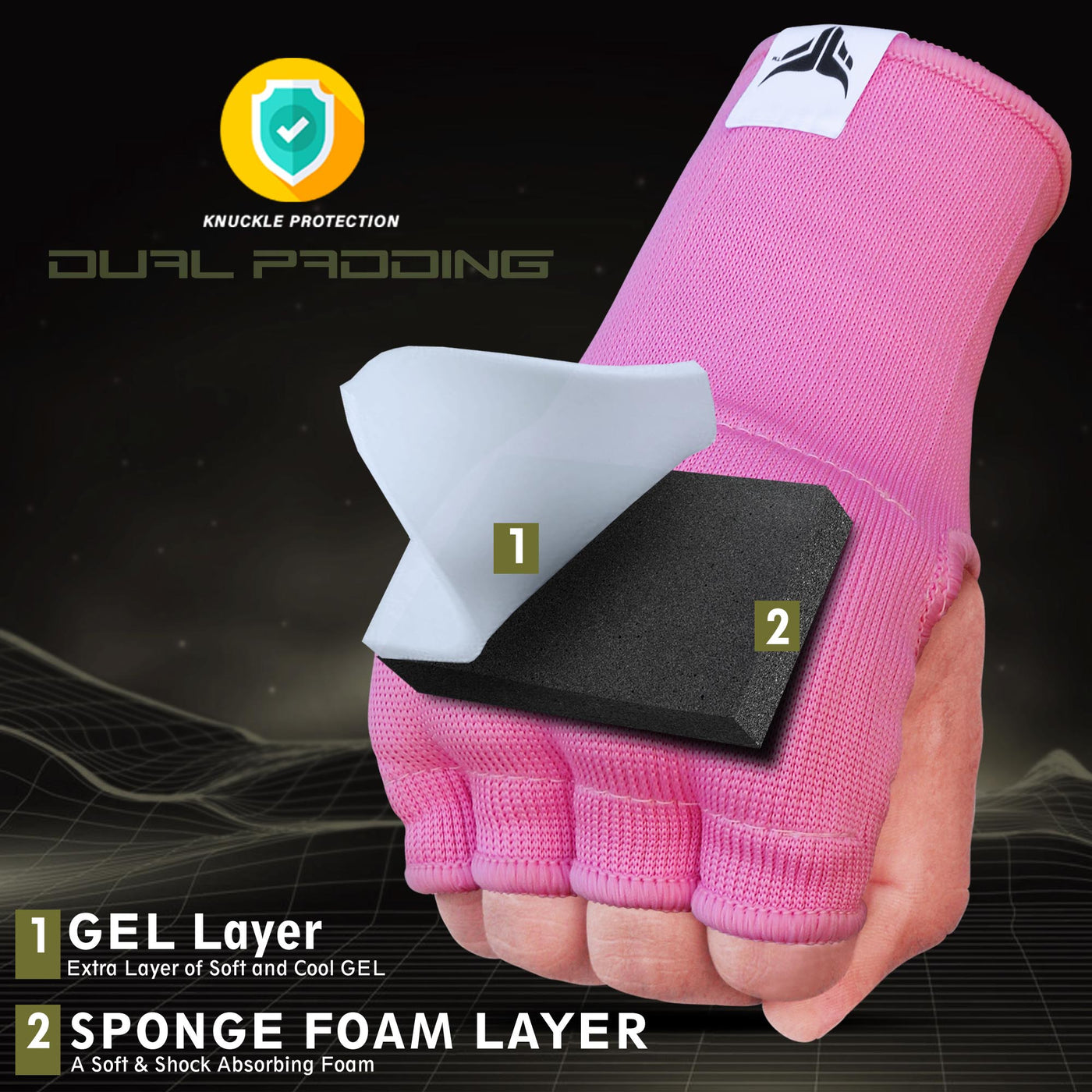 Boxing Inner Gloves - Gel Padded Without Wrist Strap