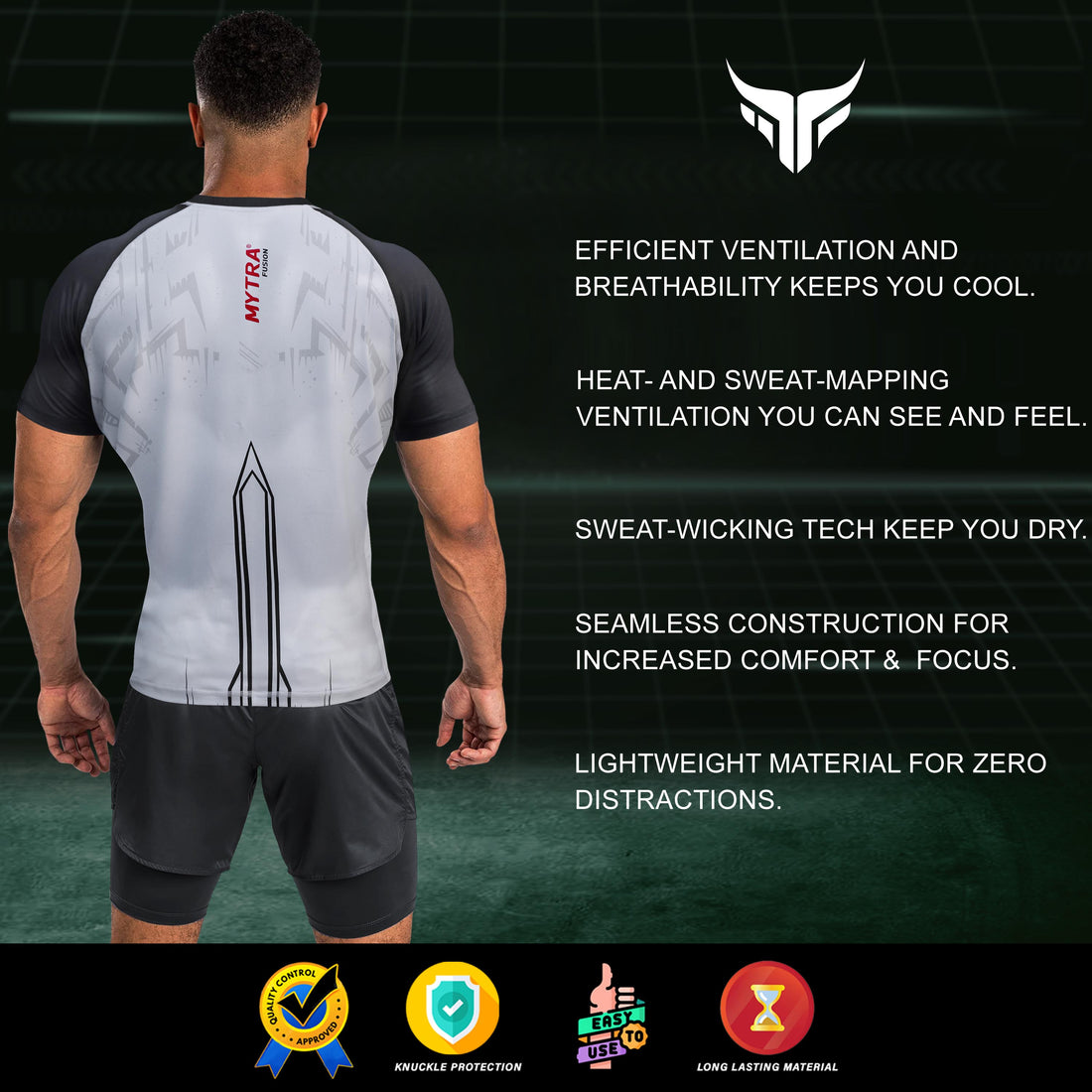 Mytra Fusion MMA Rash Guard - Men Compression Top