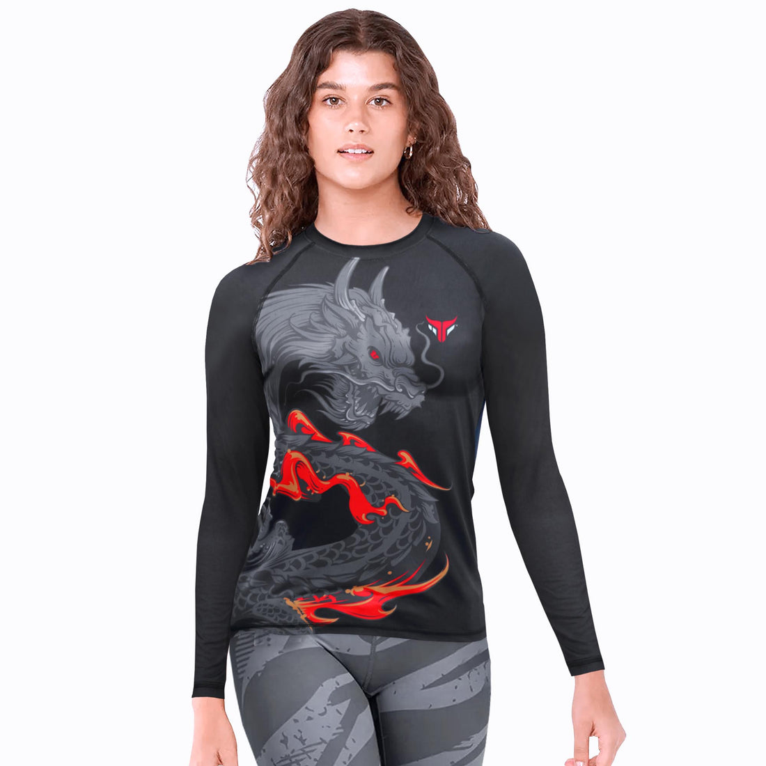 MMA Rash Guard Dragon - Men Compression Workout Top