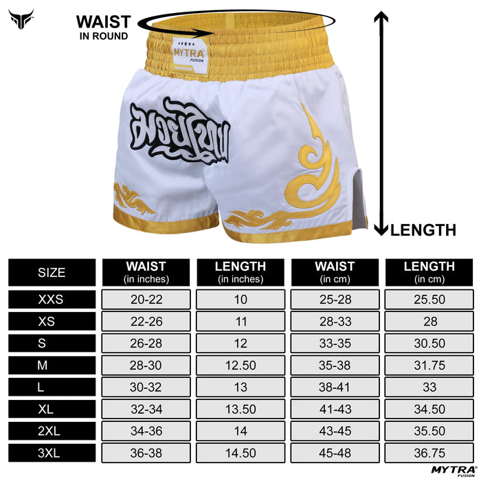 Mytra Fusion Kick Boxing Shorts KBS4 - Muay Thai & Martial Art Training Shorts