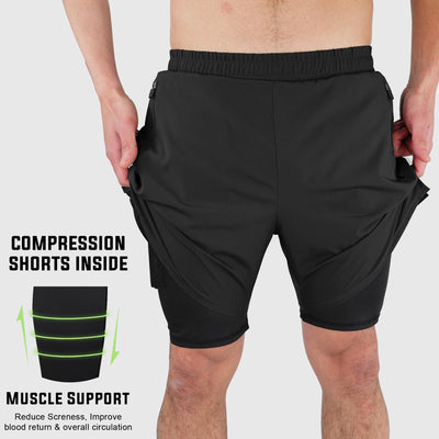 Running Short Mytra Fusion black 2