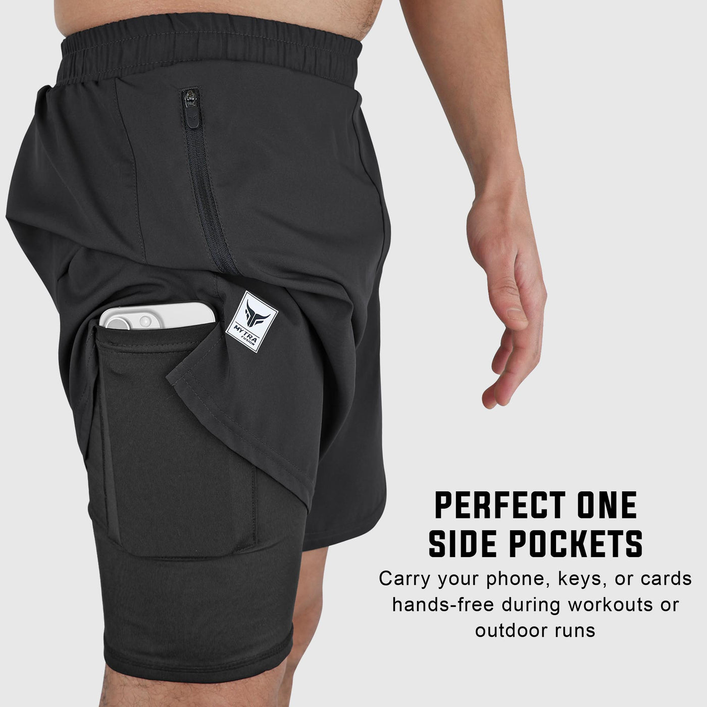 Running Short Mytra Fusion black 4