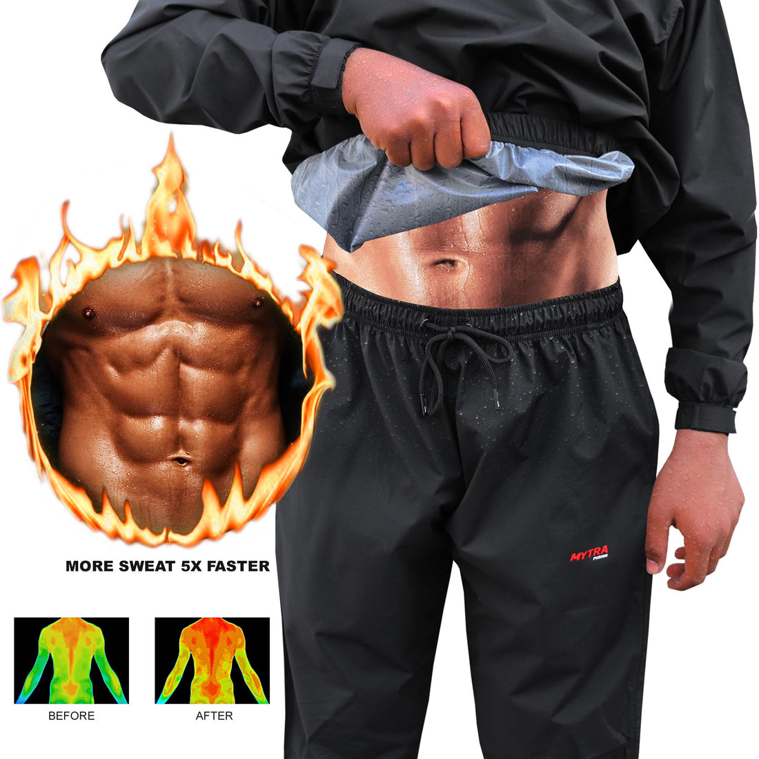 Mytra Fusion Sauna Suit - Weight Loss Sweat Suit For Fitness & Boxing