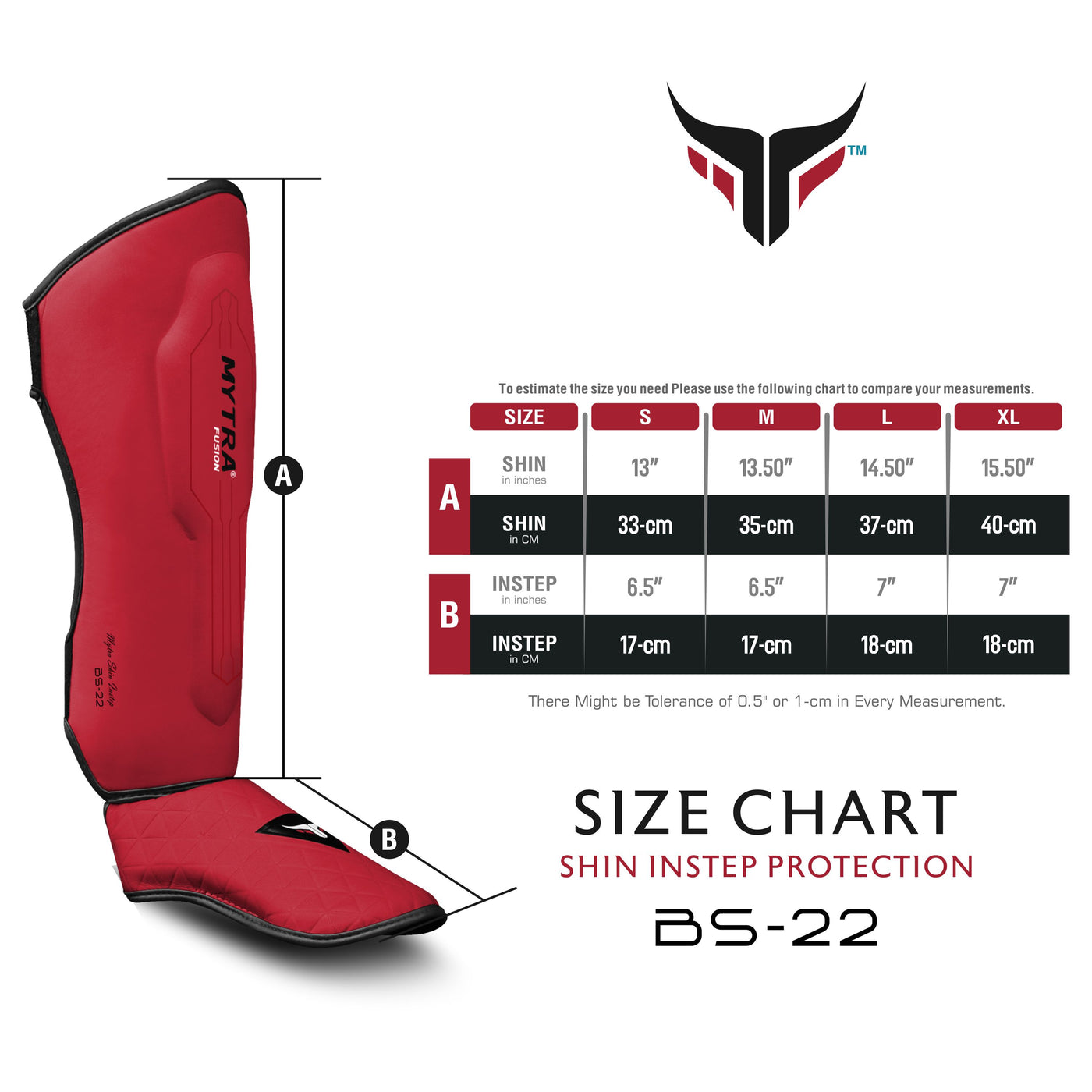 Shin Instep BS-22 - Impact Absorption Shin Guard