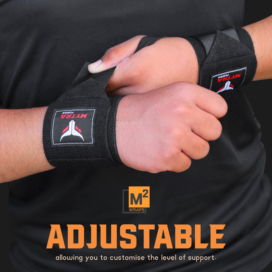 Mytra Fusion Wrist Wraps - Weight Lifting, Gym Support