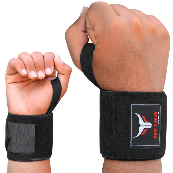 Mytra Fusion Wrist Wraps - Weight Lifting, Gym Support