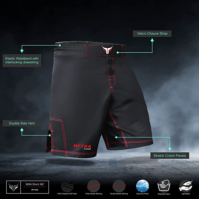 Mytra Fusion MMA Shorts - Grappling  MMA Cage Fighting Gear