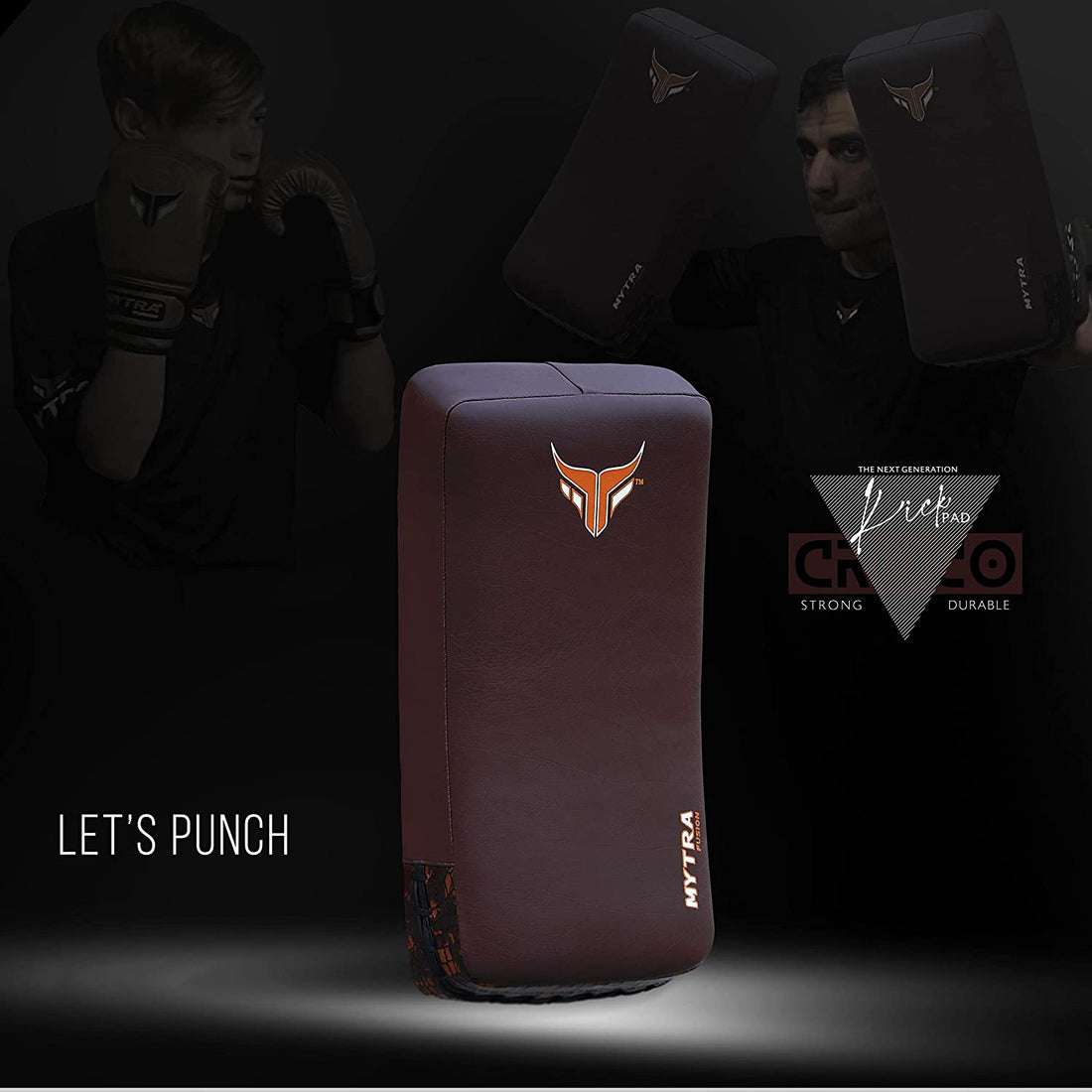 Mytra Fusion Thai Pad Crocodile Skin - Single Kickboxing Training Pad