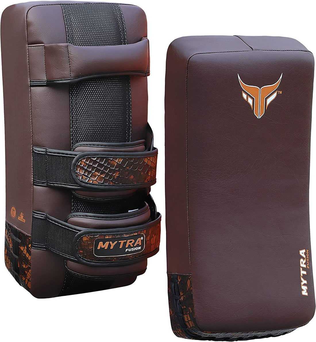 Mytra Fusion Thai Pad Crocodile Skin - Single Kickboxing Training Pad