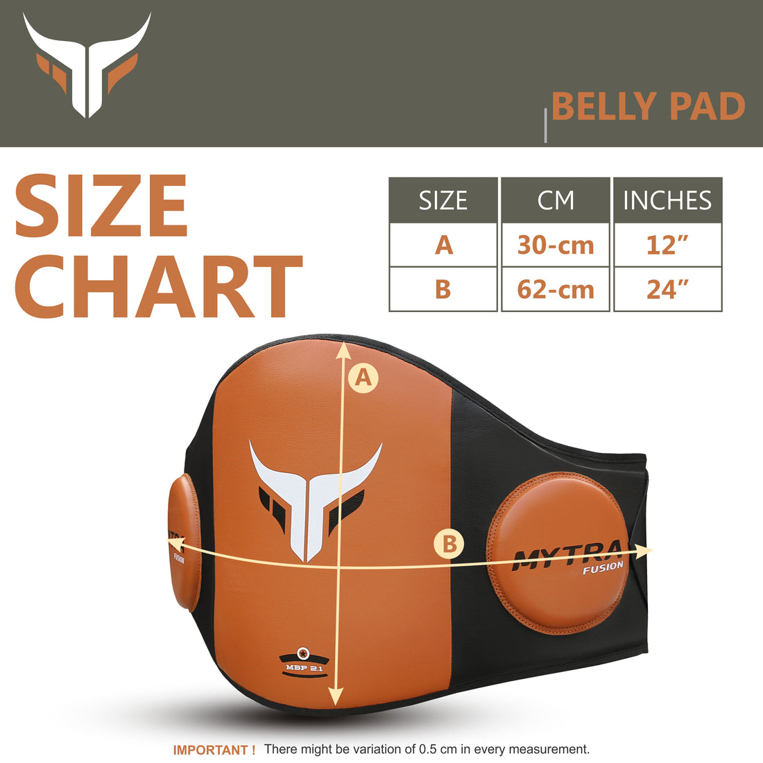 Mytra Fusion Belly Pad - Lightweight Boxing & Training Shield