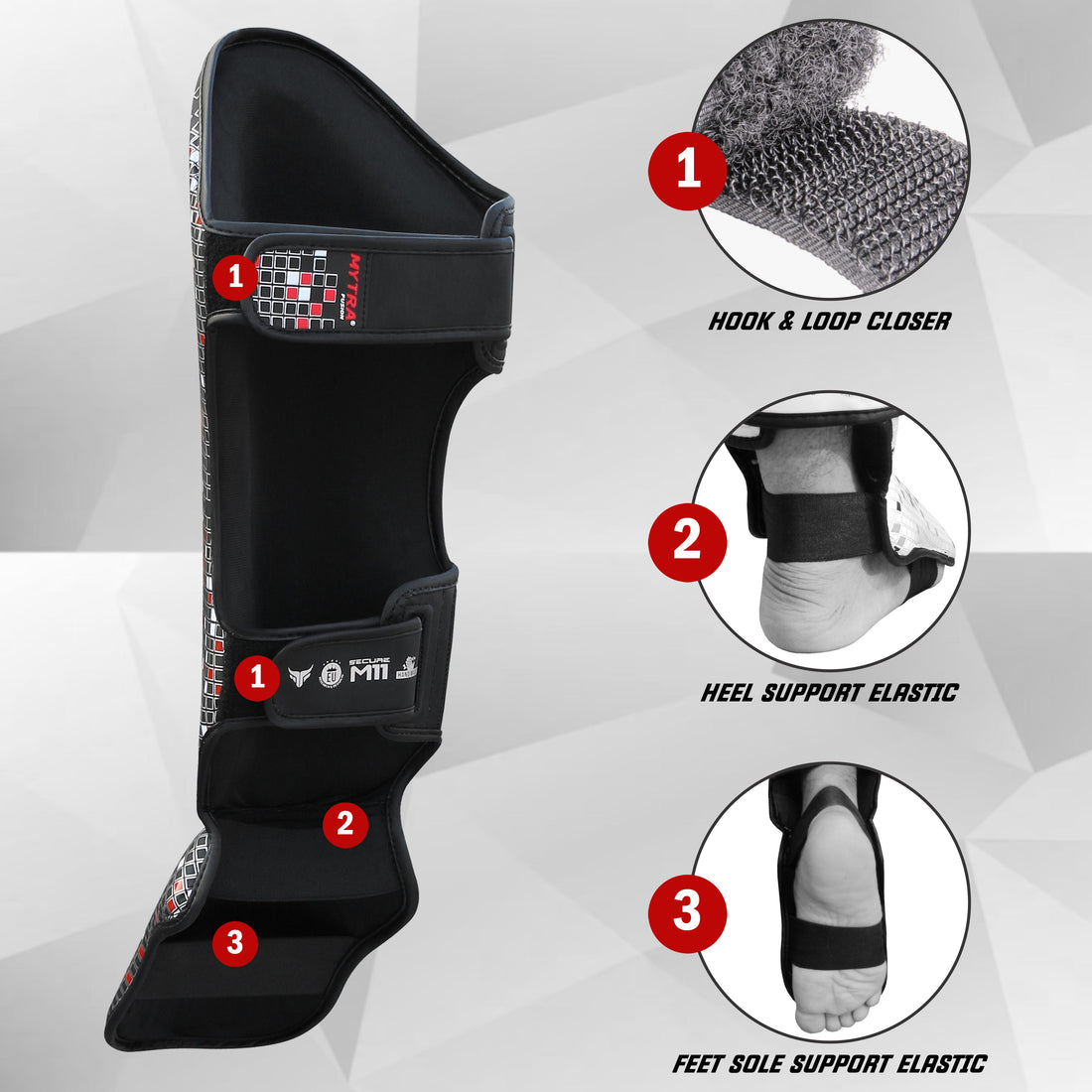 Mytra Fusion Shin Instep M-11 - Muay Thai & Kickboxing Shin Guard