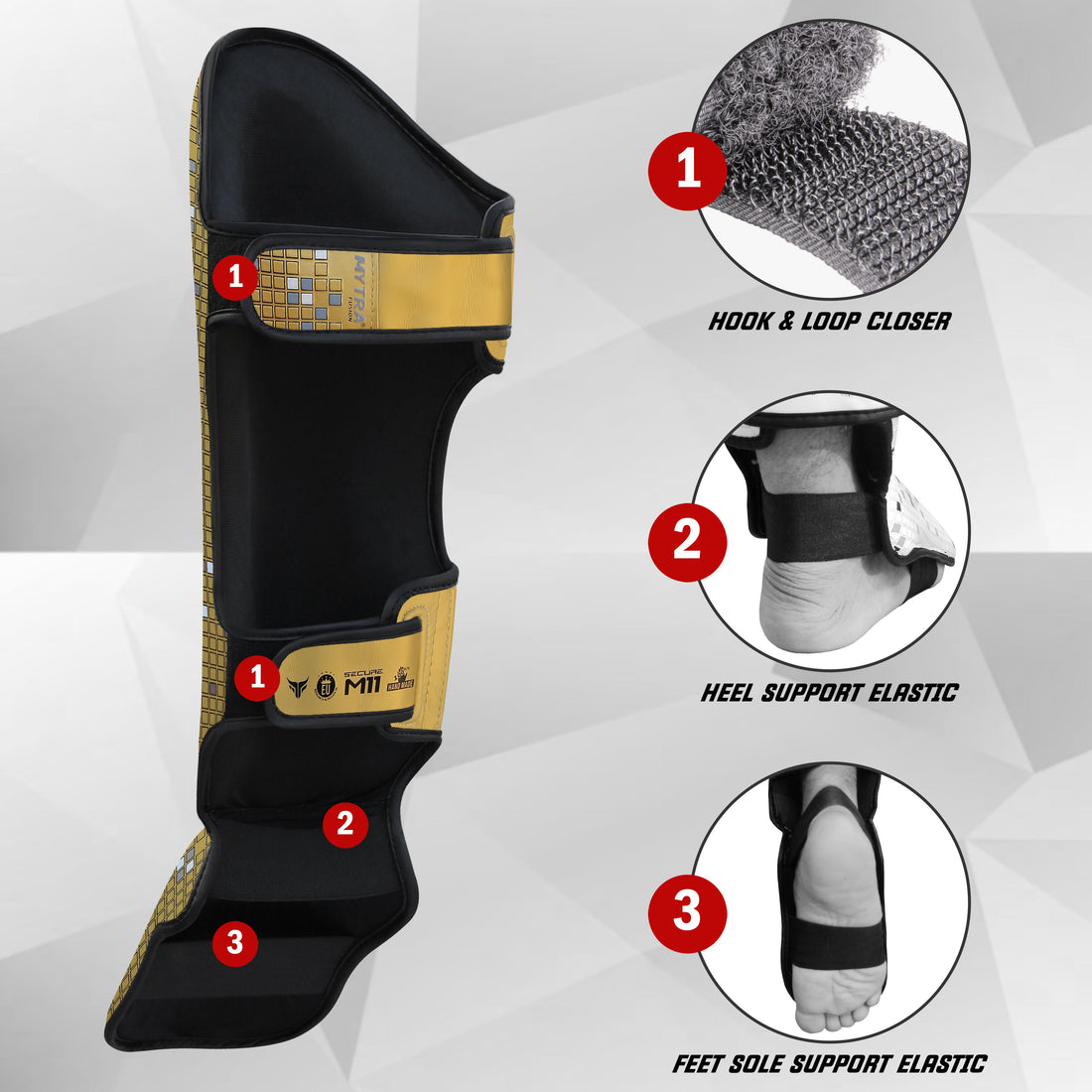 Mytra Fusion Shin Instep M-11 - Muay Thai & Kickboxing Shin Guard